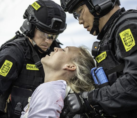 Træning i førstehjælp ved Politiet.