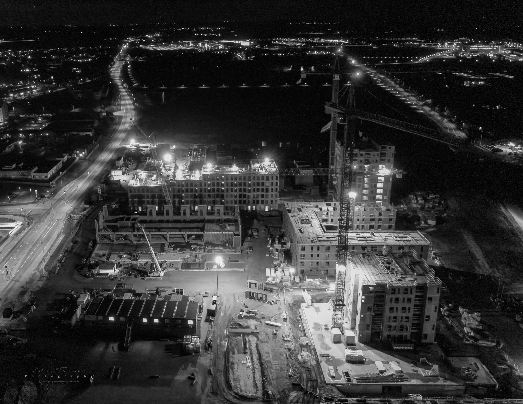 Fotografi af det kommende Frederiksbro i Hillerød