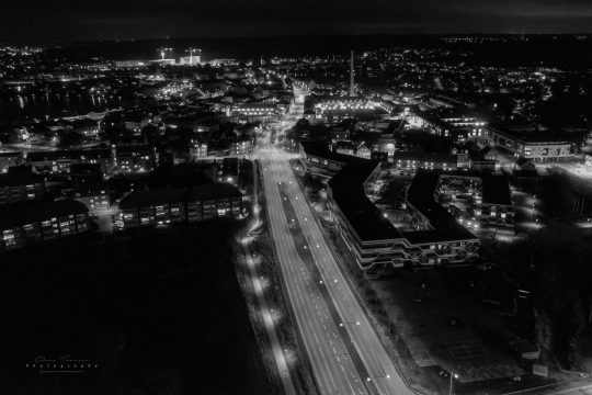 Dronefotografi af Hillerød