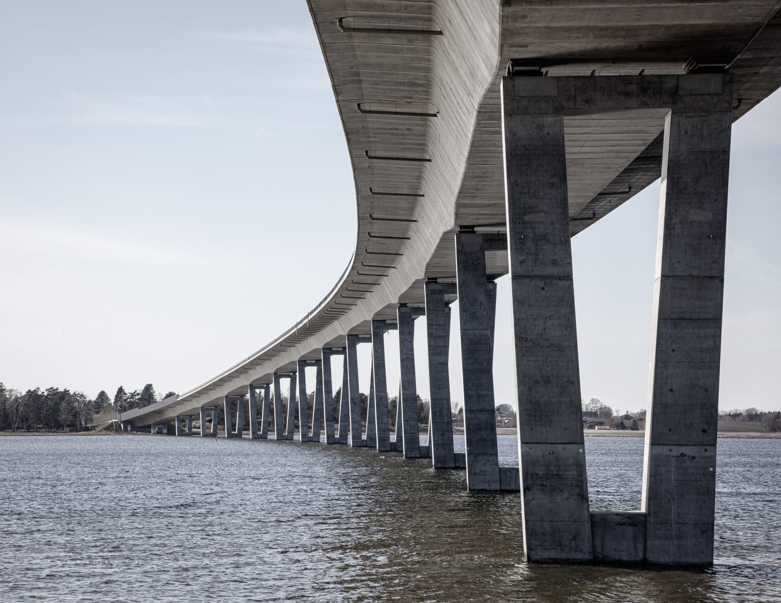 Crown Princess Mary's Bridge crosses Roskilde Fjord and connects Frederikssund and Hornsherred.