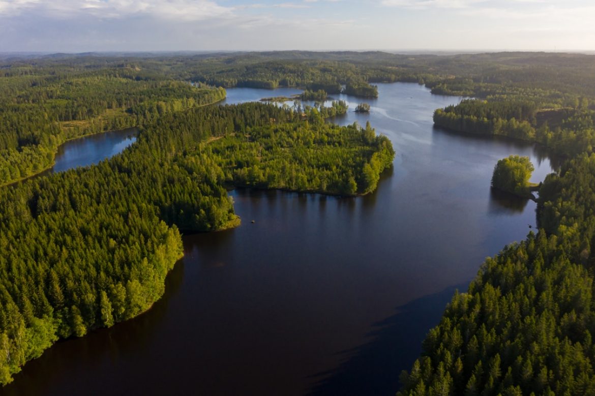 Floden Ätran ved Mårdaklev, Sverige
