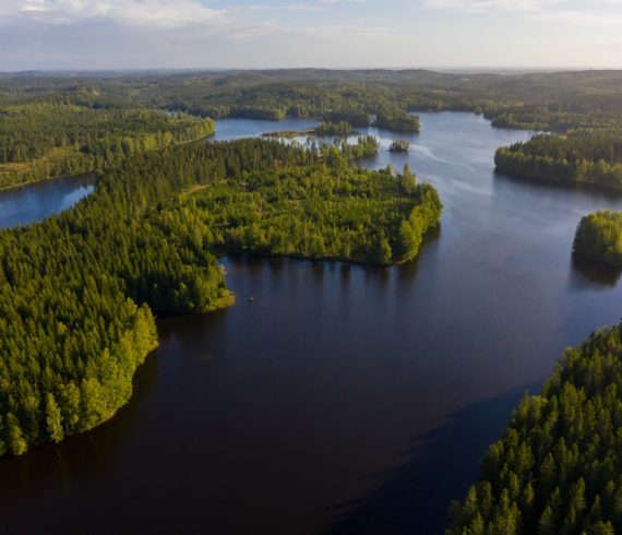 Floden Ätran ved Mårdaklev, Sverige